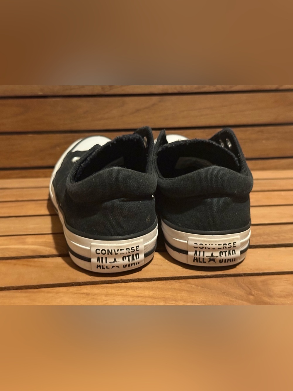 Converse Chuck Taylor All Star Madison Low Top Black White Women's Size 8 - Picture 3 of 6
